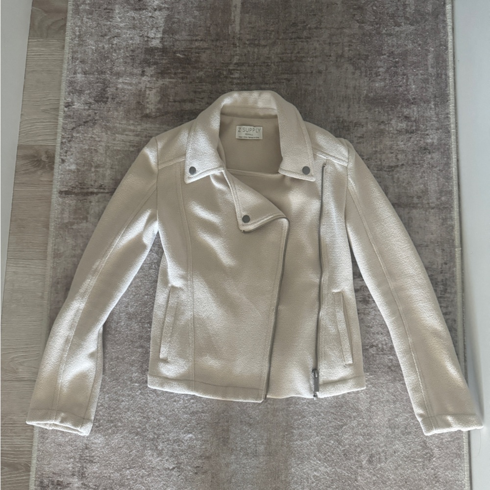 Z Supply Women's Brandy Knit Moto Jacket XS
